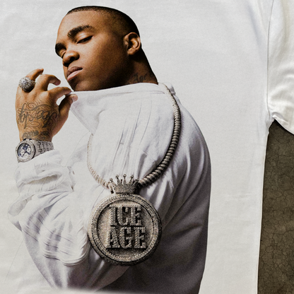 MIKE JONES 'ICE AGE' HEAVYWEIGHT WHITE T-SHIRT