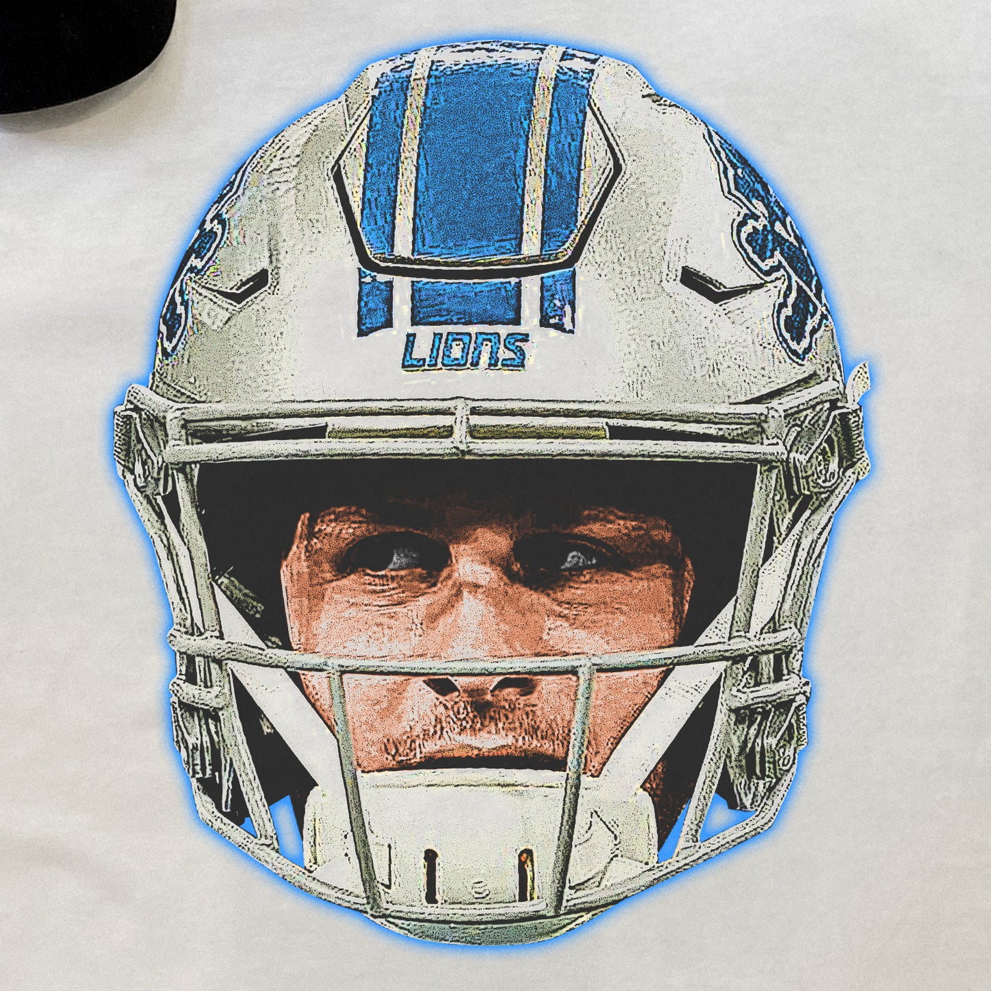 DETROIT LIONS - JVRED GOFF HEAVYWEIGHT WHITE T-SHIRT