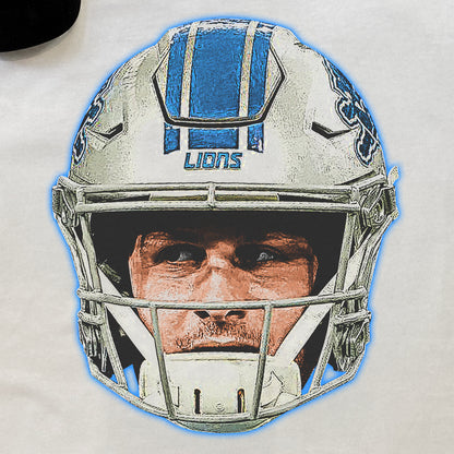 DETROIT LIONS - JVRED GOFF HEAVYWEIGHT WHITE T-SHIRT