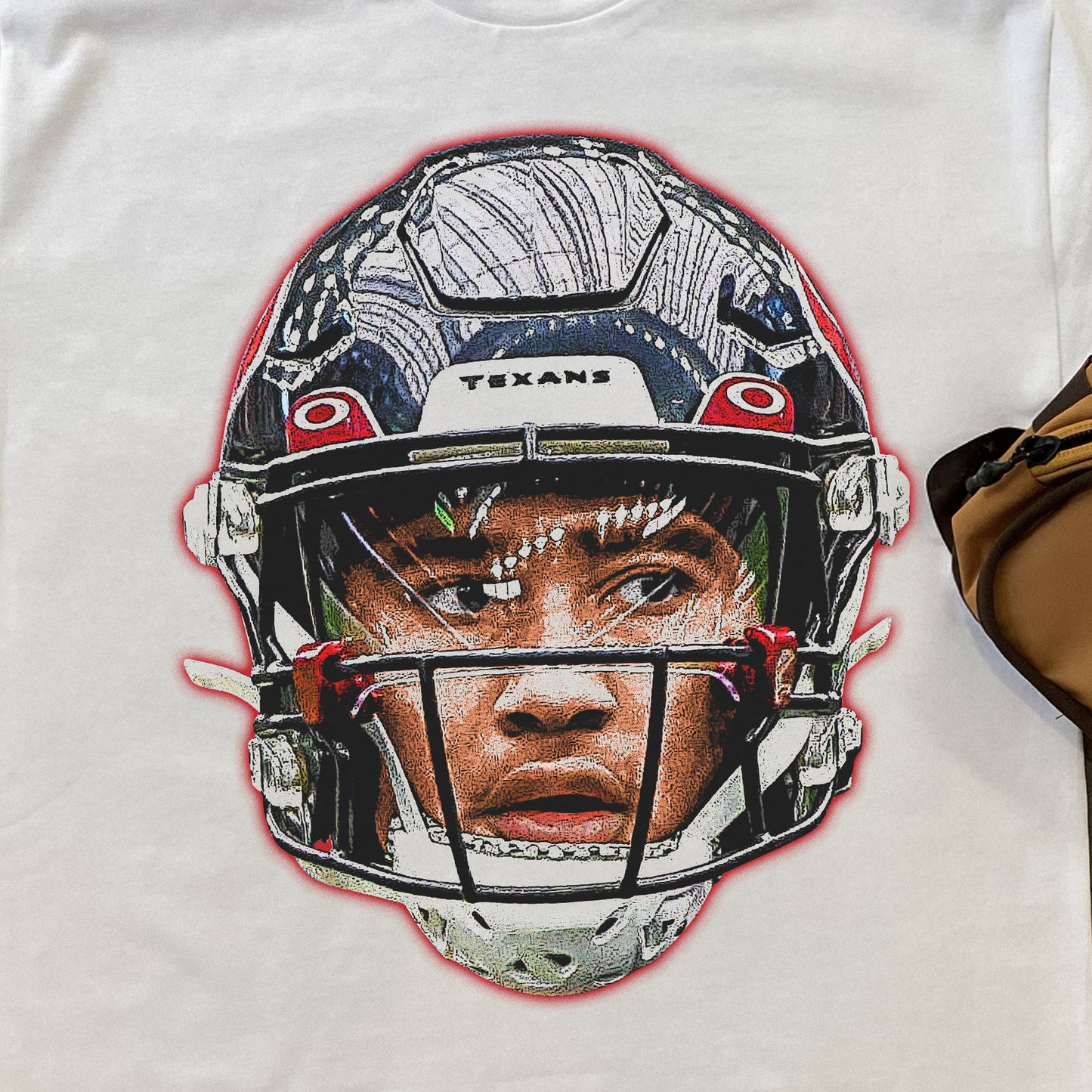 HOUSTON TEXANS 'CJ STR0UD' HEAVYWEIGHT WHITE T-SHIRT