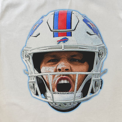 BUFFALO BILLS 'J.ALLEN' HEAVYWEIGHT WHITE T-SHIRT