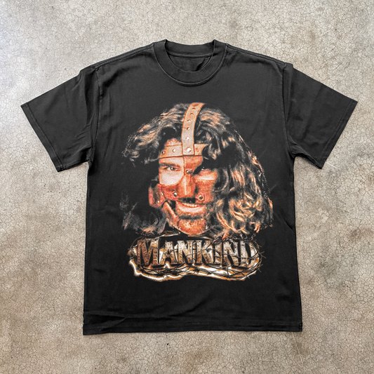 'MANKIND' HEAVYWEIGHT BLACK T-SHIRT