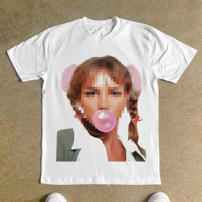 'PIXEL ICON' BRIT HEAVYWEIGHT WHITE T-SHIRT