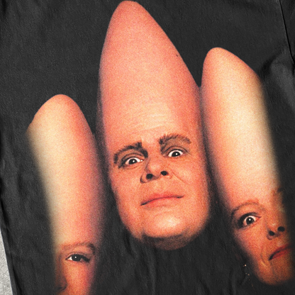 'NYAAAAHHH!' HEAVYWEIGHT CONEHEAD BLACK T-SHIRT