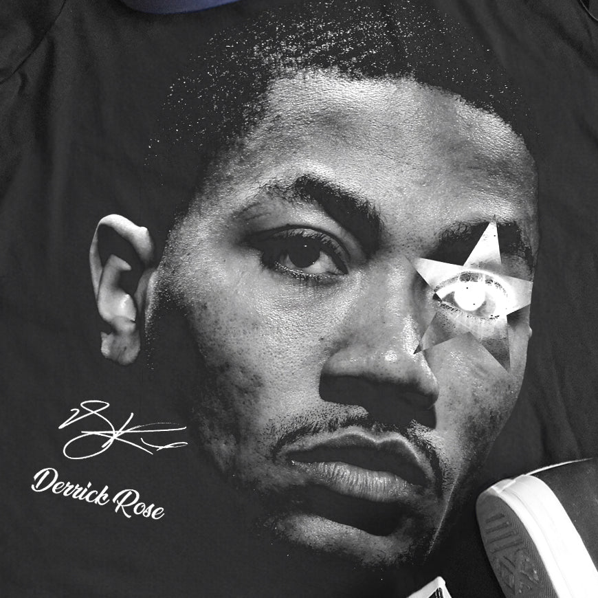 DERRICK ROSE HEAVYWEIGHT BLACK T-SHIRT