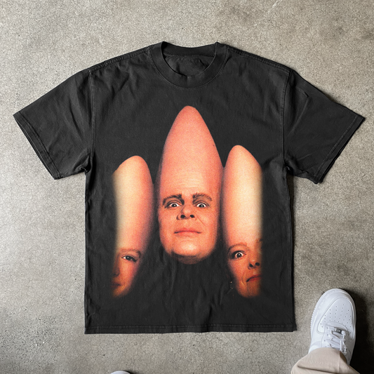 'NYAAAAHHH!' HEAVYWEIGHT CONEHEAD BLACK T-SHIRT