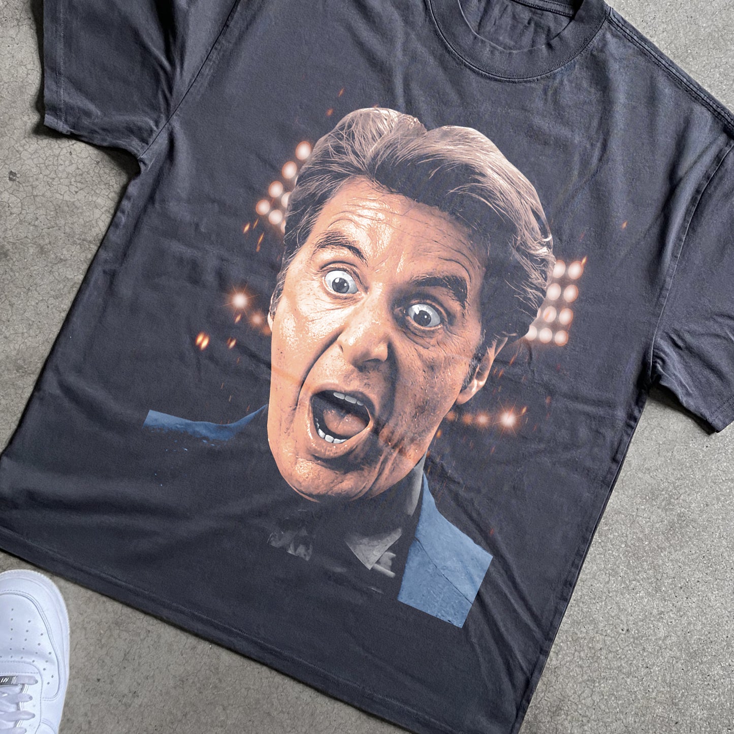 Al Pacino - Heat Heavyweight Black T-Shirt