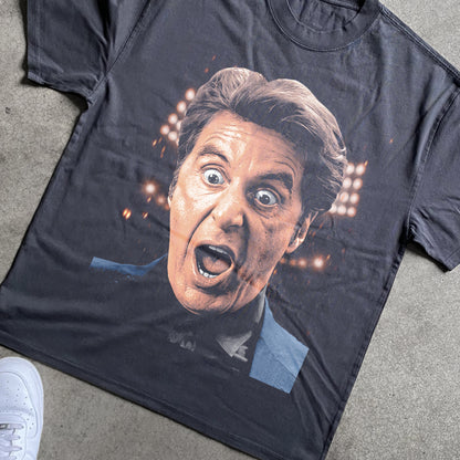 Al Pacino - Heat Heavyweight Black T-Shirt