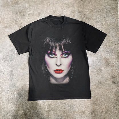 Elvira Mistress Of The Dark Heavyweight Black T-Shirt