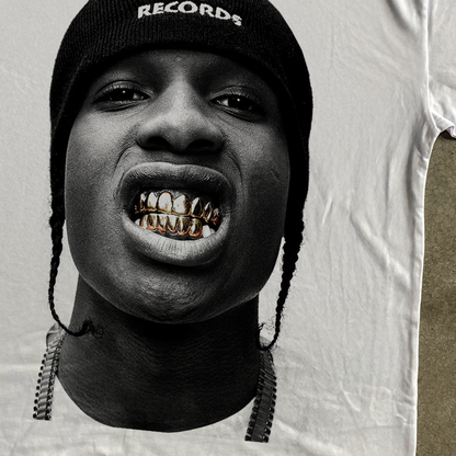 A$AP 'GRILLZ' HEAVYWEIGHT WHITE T-SHIRT