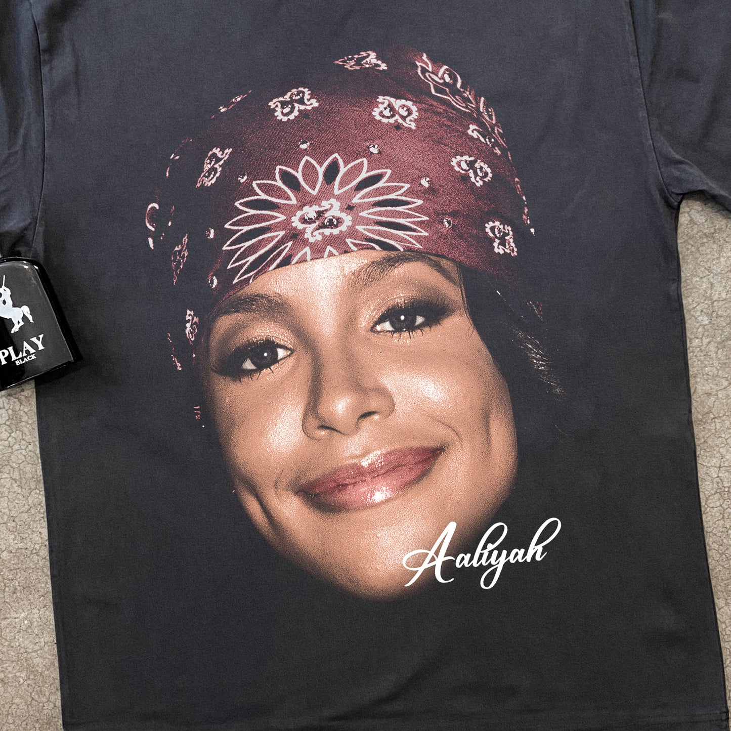 Aaliyah - Beautifull Smile Babby Girl Heavyweight Black T-Shirt
