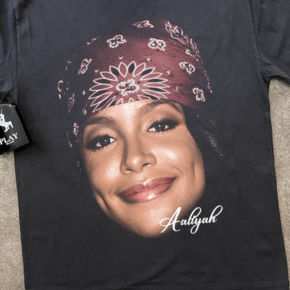 Aaliyah - Beautifull Smile Babby Girl Heavyweight Black T-Shirt