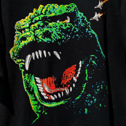 Godzilla 'King Of The Monsters' Heavyweight Black T-Shirt Godzilla 'King Of The Monsters' Heavyweight Black T-Shirt