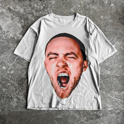 MAC MILLER GOOD AM YAWN HEAVYWEIGHT WHITE T-SHIRT