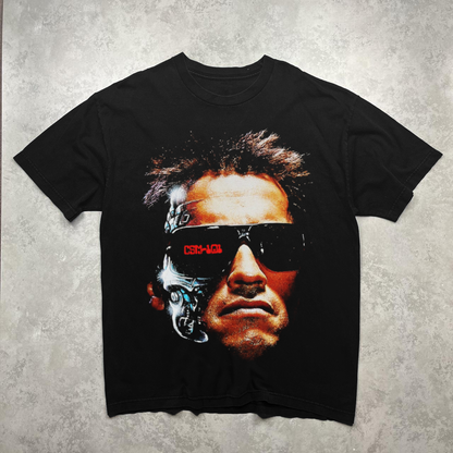 TERMINATOR T 800 HEAVYWEIGHT BLACK T SHIRT