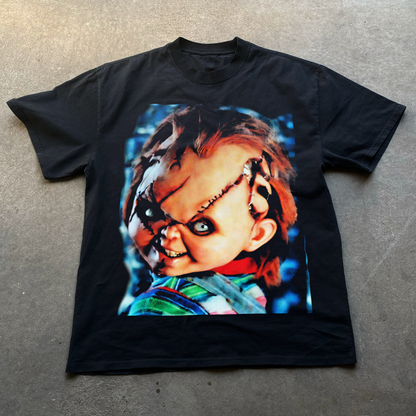 'CHUCKY' HEAVYWEIGHT BLACK T-SHIRT