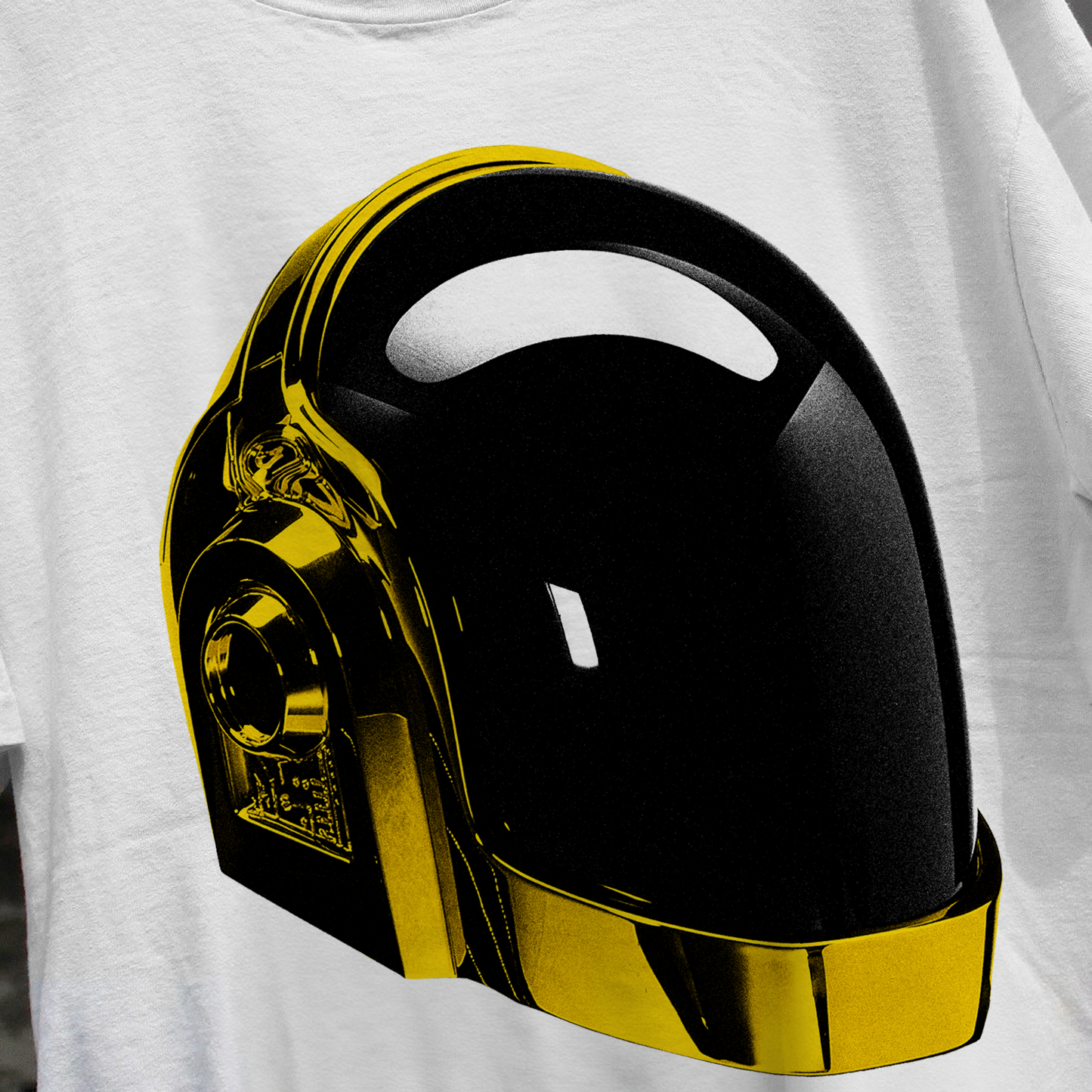 DAFT PUNK 'GUY' HEAVYWEIGHT WHITE T-SHIRT