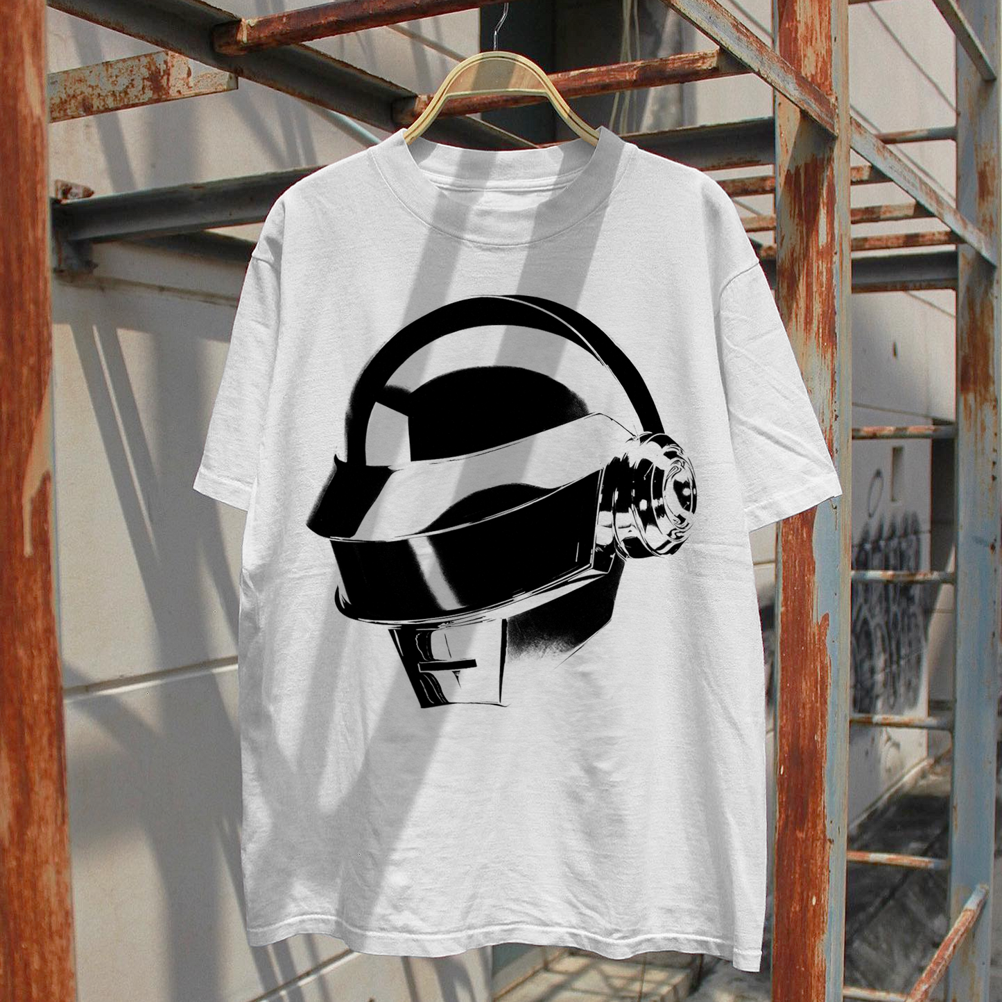 DAFT PUNK 'THOMAS' HEAVYWEIGHT WHITE T-SHIRT