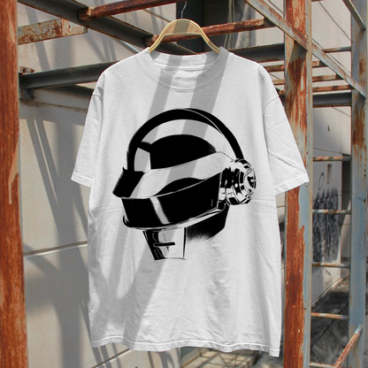 DAFT PUNK 'THOMAS' HEAVYWEIGHT WHITE T-SHIRT