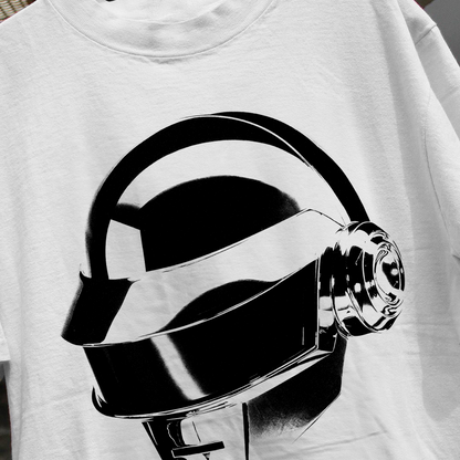 DAFT PUNK 'THOMAS' HEAVYWEIGHT WHITE T-SHIRT