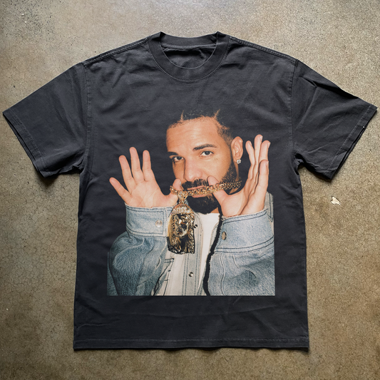 DRIZZY 'JESUS PIECE' HEAVYWEIGHT BLACK T-SHIRT