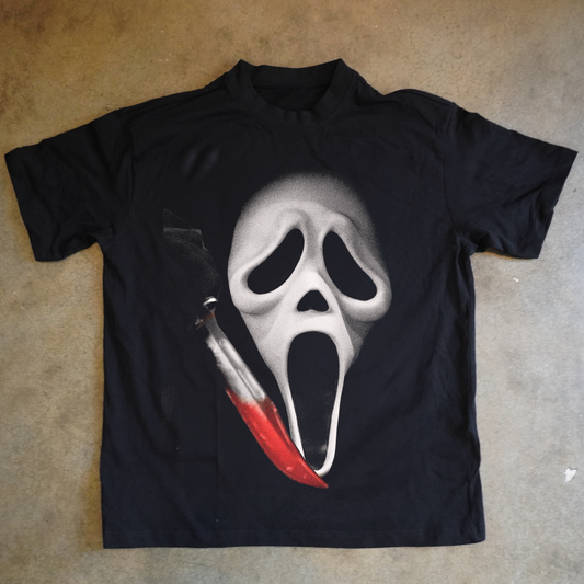 'GHOST' HEAVYWEIGHT BLACK T-SHIRT