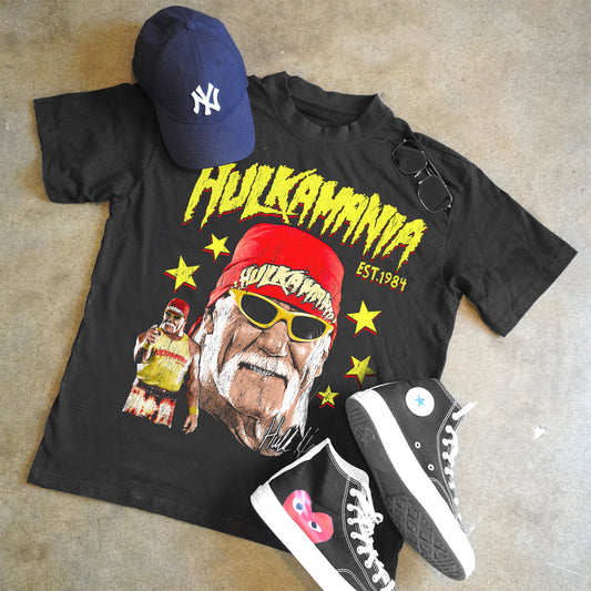 HULK HOGAN HEAVYWEIGHT BLACK T-SHIRT