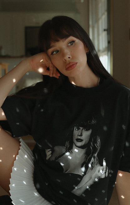 Up Yours Heavyweight Black T-Shirt