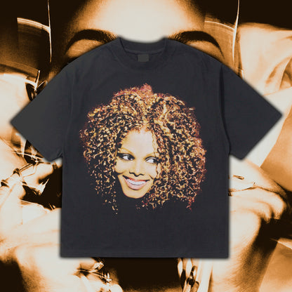 JANET JACKSON HEAVYWEIGHT BLACK TEE