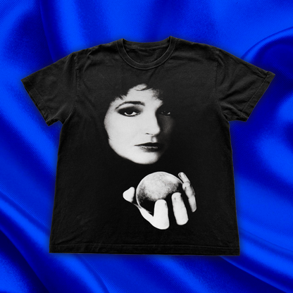 KATE BUSH PEACH HEAVYWEIGHT BLACK T-SHIRT