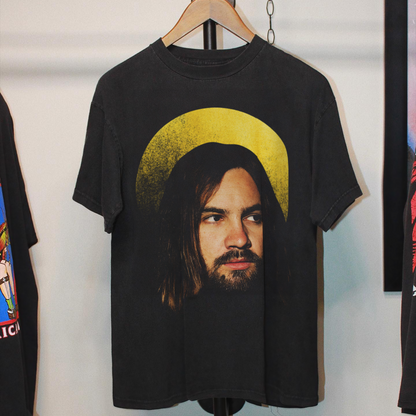 KEVIN PARKER 'SAINT' HEAVYWEIGHT BLACK T-SHIRT