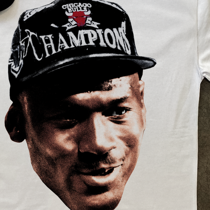 'MJ CHAMPION' WHITE HEAVYWEIGHT T-SHIRT