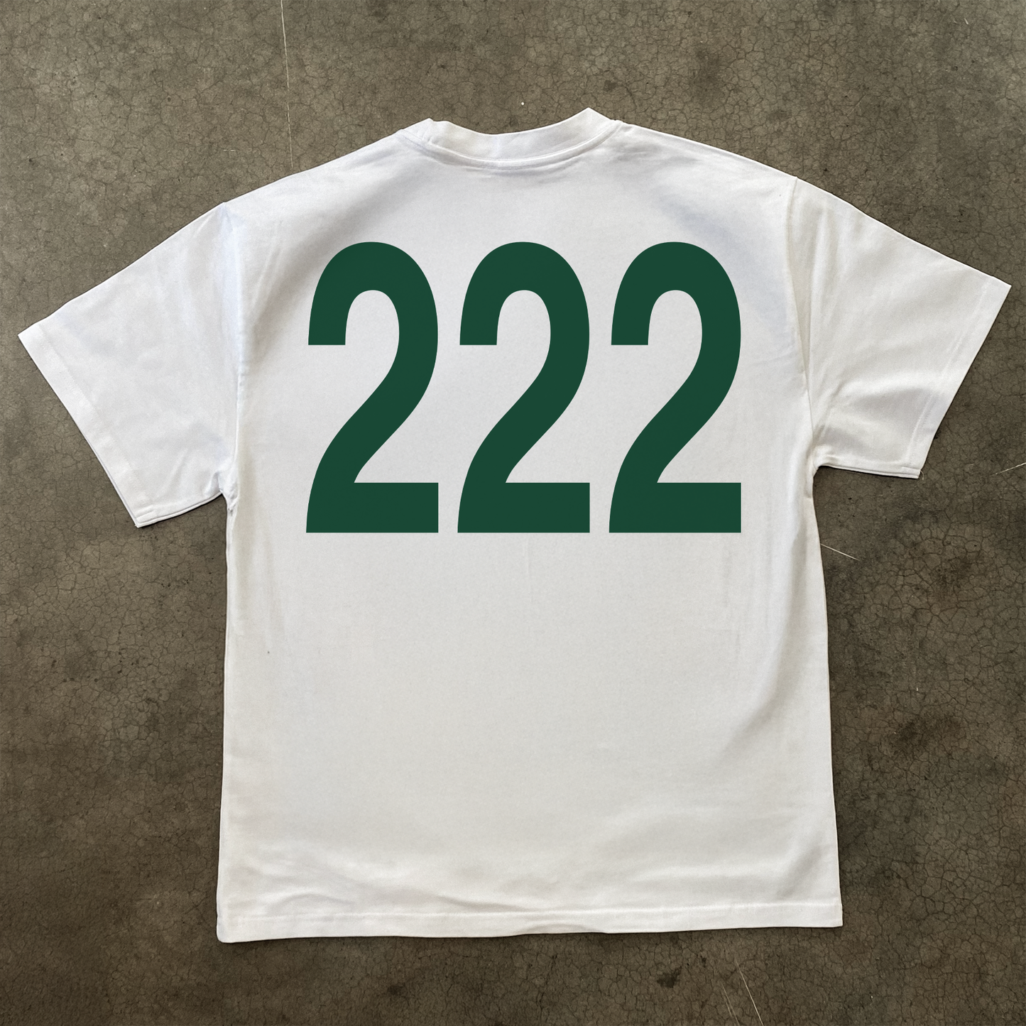 'NO. 222' HEAVYWEIGHT WHITE T-SHIRT