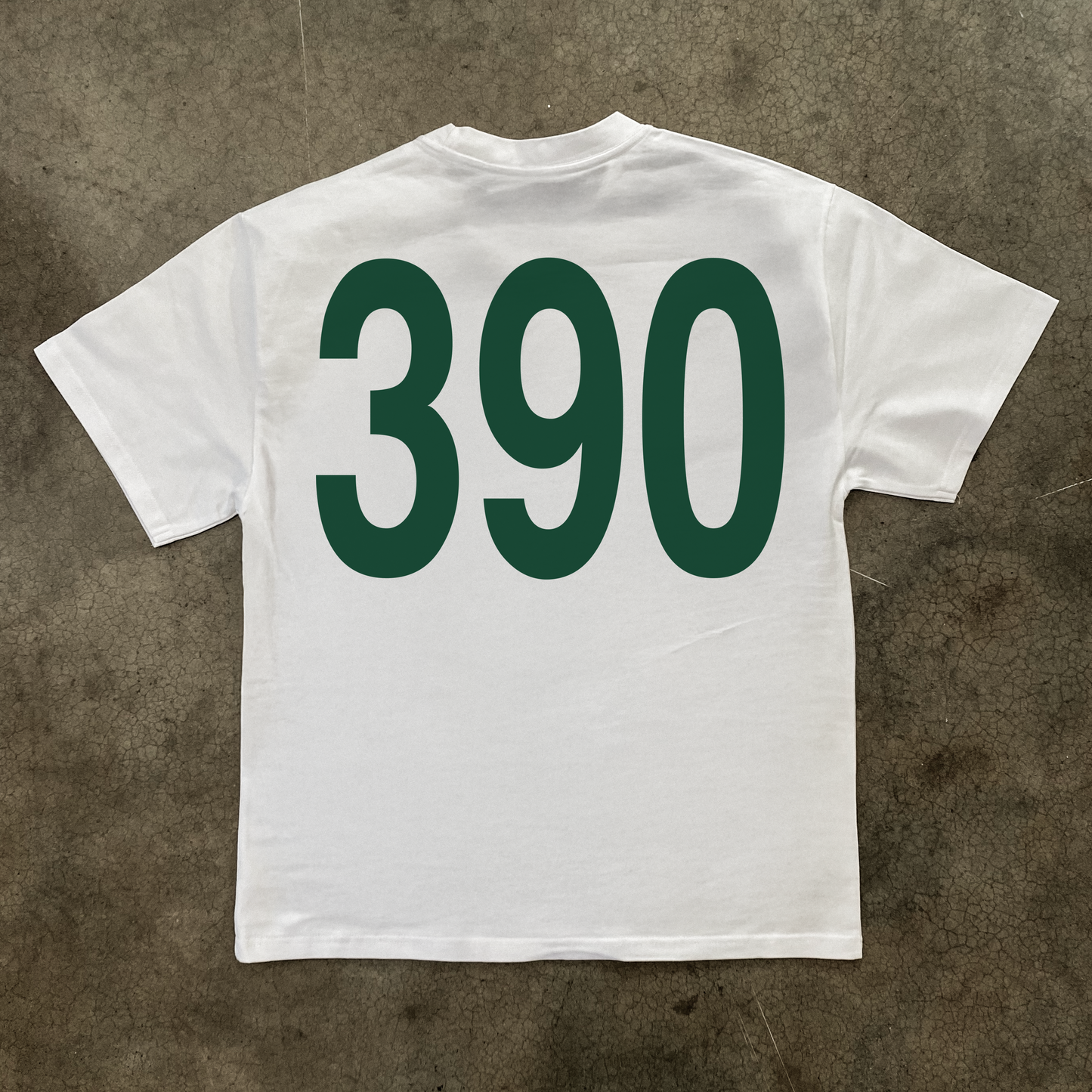 'NO. 390' HEAVYWEIGHT WHITE T-SHIRT