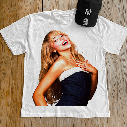 SABRINA CARPENTER 'SWEET' HEAVYWEIGHT WHITE T-SHIRT