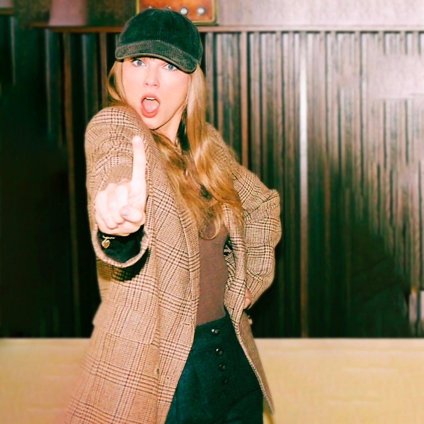 Up Yours Heavyweight Black T-Shirt