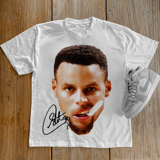 STEPH CURRY 'MOUTHGUARD' HEAVYWEIGHT WHITE T-SHIRT