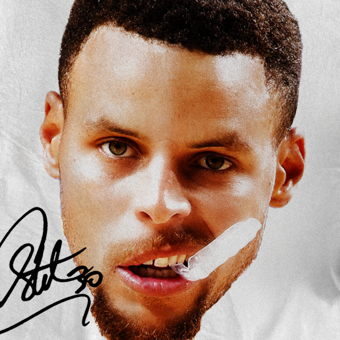 STEPH CURRY 'MOUTHGUARD' HEAVYWEIGHT WHITE T-SHIRT