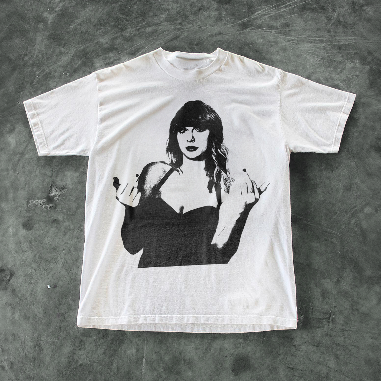 Up Yours Heavyweight White T-Shirt