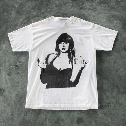 Up Yours Heavyweight White T-Shirt