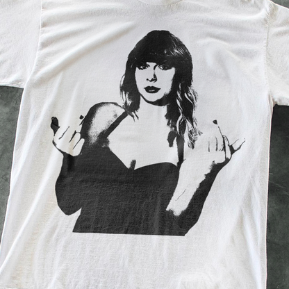 Up Yours Heavyweight White T-Shirt