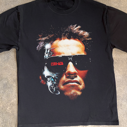 TERMINATOR T-800 HEAVYWEIGHT BLACK T-SHIRT