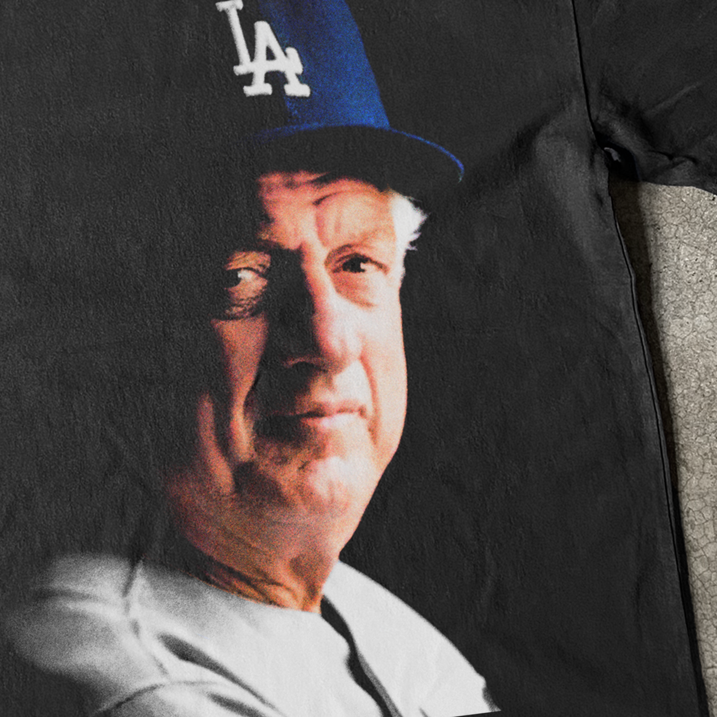 'TOMMY LASORDA' HEAVYWEIGHT BLACK T-SHIRT