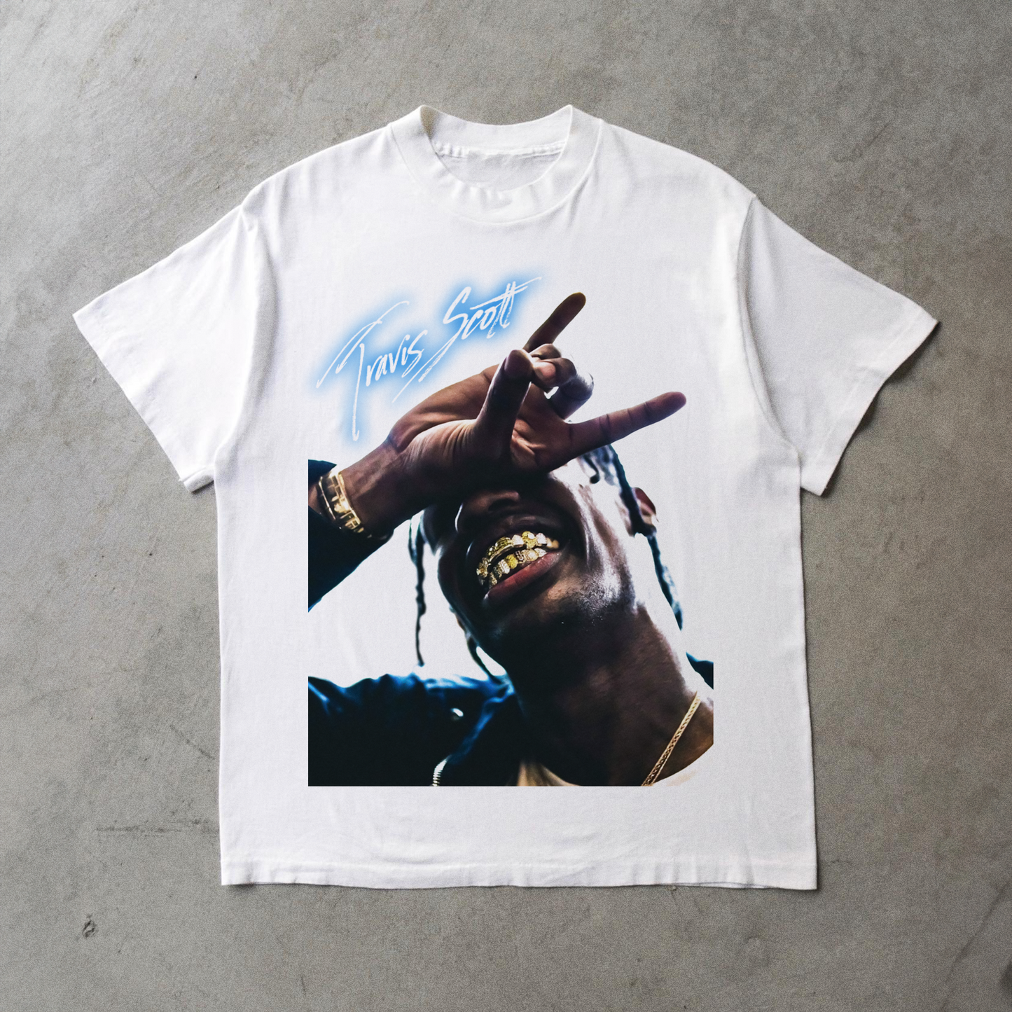 TRAVIS 'RAGER' HEAVYWEIGHT WHITE T-SHIRT