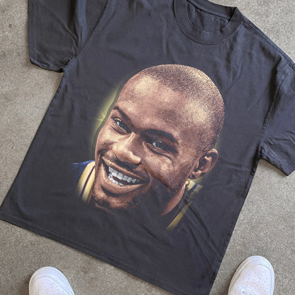 Tim Hardaway Big Head Heavyweight Black T-Shirt