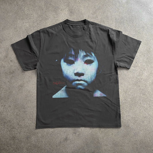 JU-ON GRUDGE  2002 HEAVYWEIGHT BLACK T-SHIRT