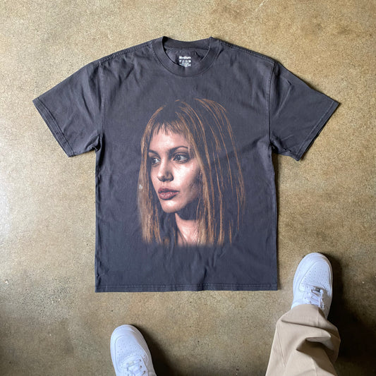 Girl Interrupted - Risa Rowe Heavyweight Black T-Shirt