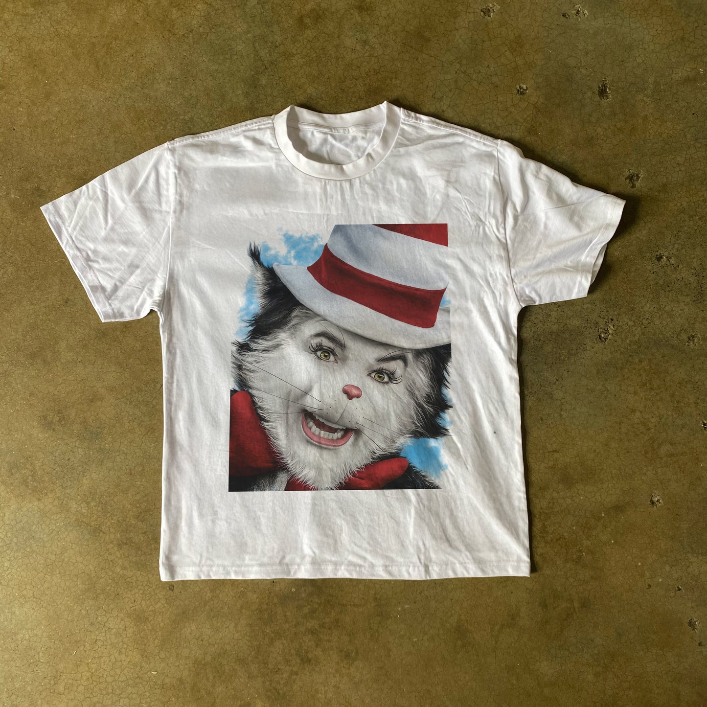 The Cat In The Hat Heavyweight White T-Shirt