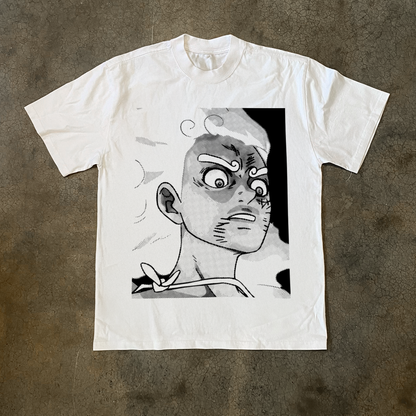 'JoyBoy Haki' Luffy Reaction Heavy White Tee