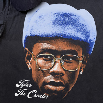 TYLER THE CREATOR BIG HEAD HEAVYWEIGHT BLACK T-SHIRT